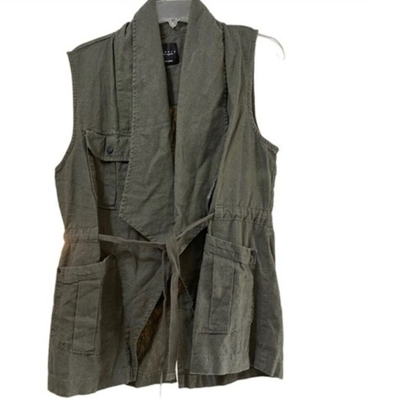 Sanctuary Olive Green Sleeveless Vest - Picture 2 of 6
